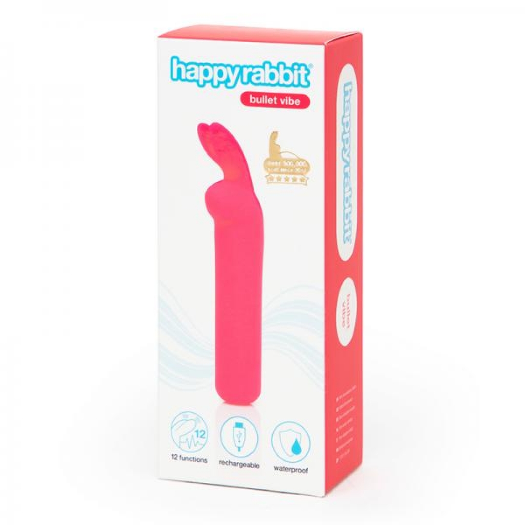 Happy Rabbit Rechargeable Bullet Vibrator in Pink