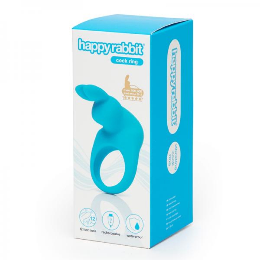 Happy Rabbit Rechargeable Cock Ring - Blue