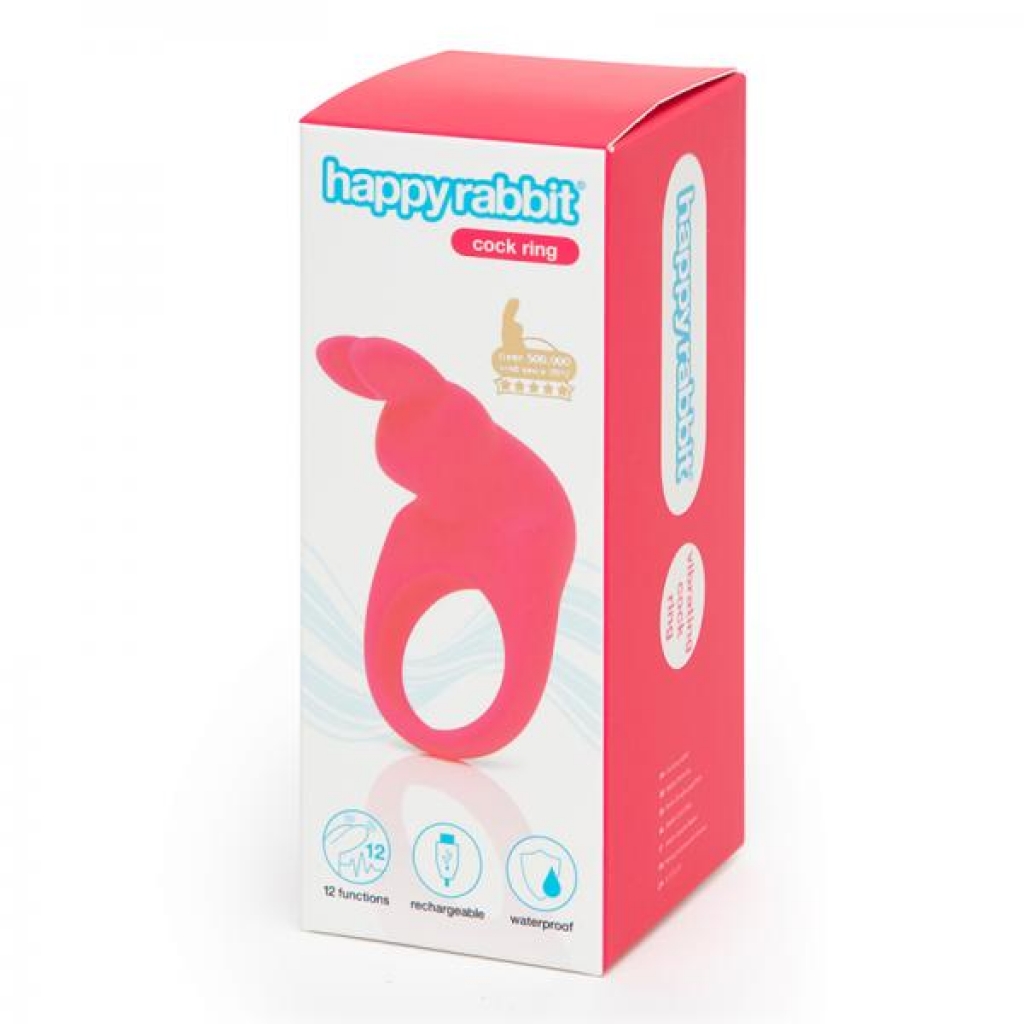 Happy Rabbit Rechargeable Cock Ring - Pink