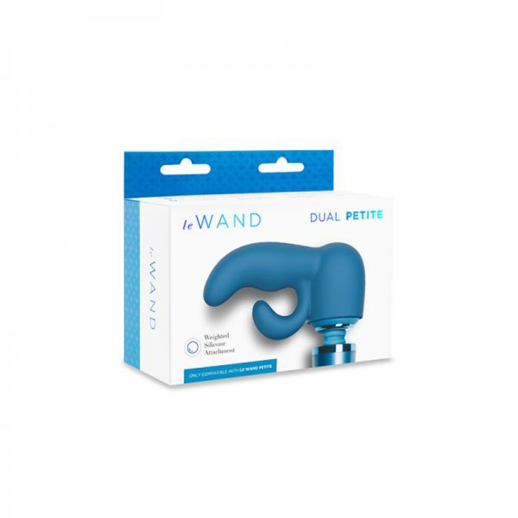 Le Wand Petite Dual Weighted Silicone Attachment - Blue