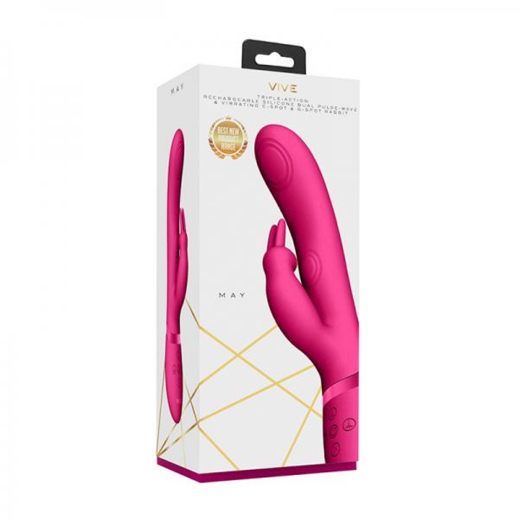 Vive May Dual Pulse-Wave & Vibrating Rabbit - Pink