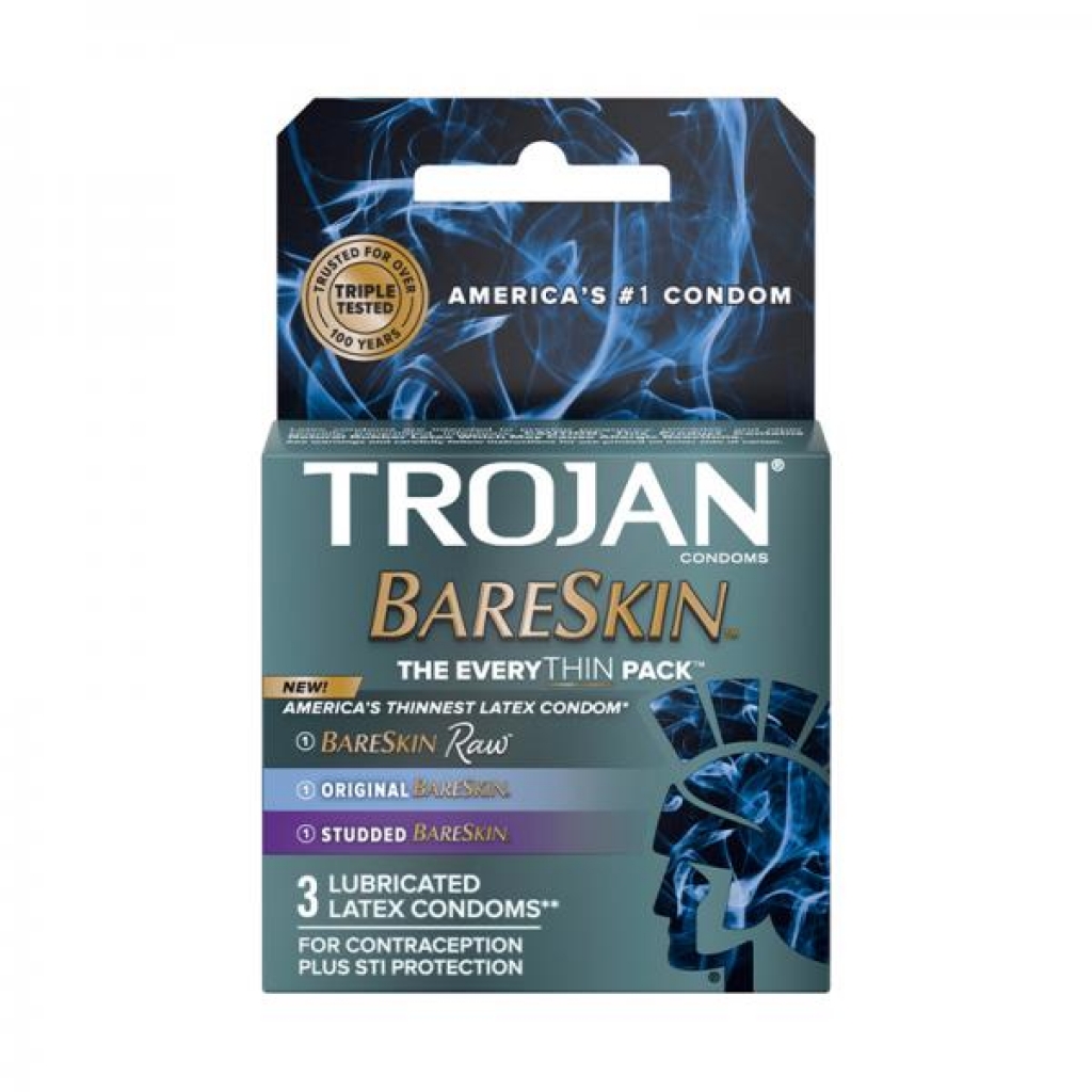 Trojan Bareskin Everything 3-Pack - Ultimate Pleasure Experience