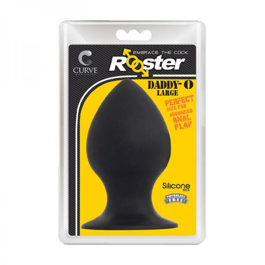 Rooster Daddy-o Large Anal Plug - Black