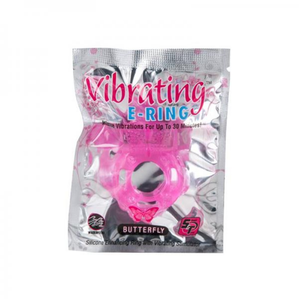 Powerbullet Vibrating Cockring - Butterfly Pink