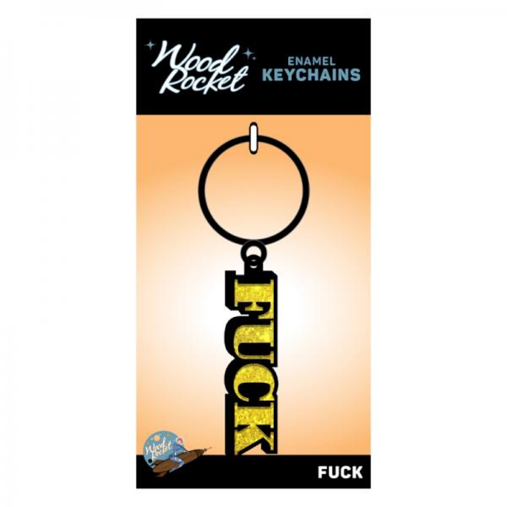 Sex Toy Keychain with Funny 'Fuck' Design