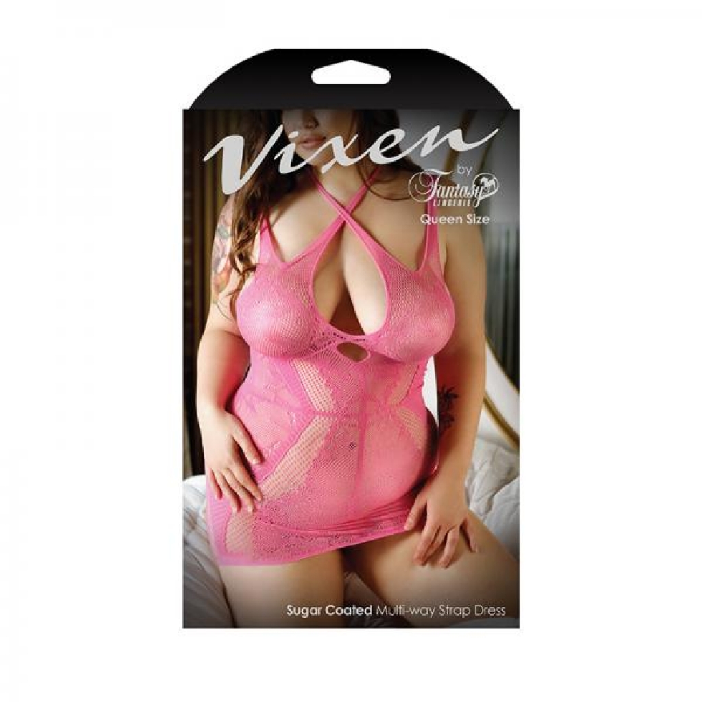 Vixen Sugar Coated Multi-Way Strap Dress - Pink Queen