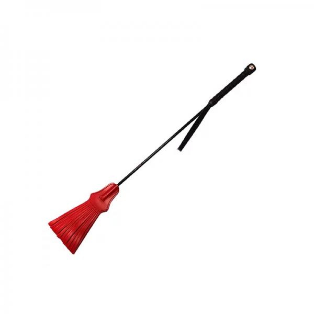 Rouge Tasseled Riding Crop - Red