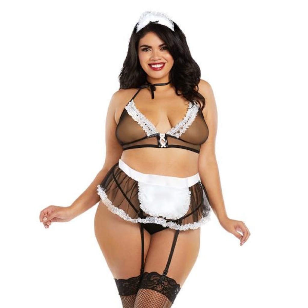 Very Sheer Mesh Maid-Themed Bedroom Costume