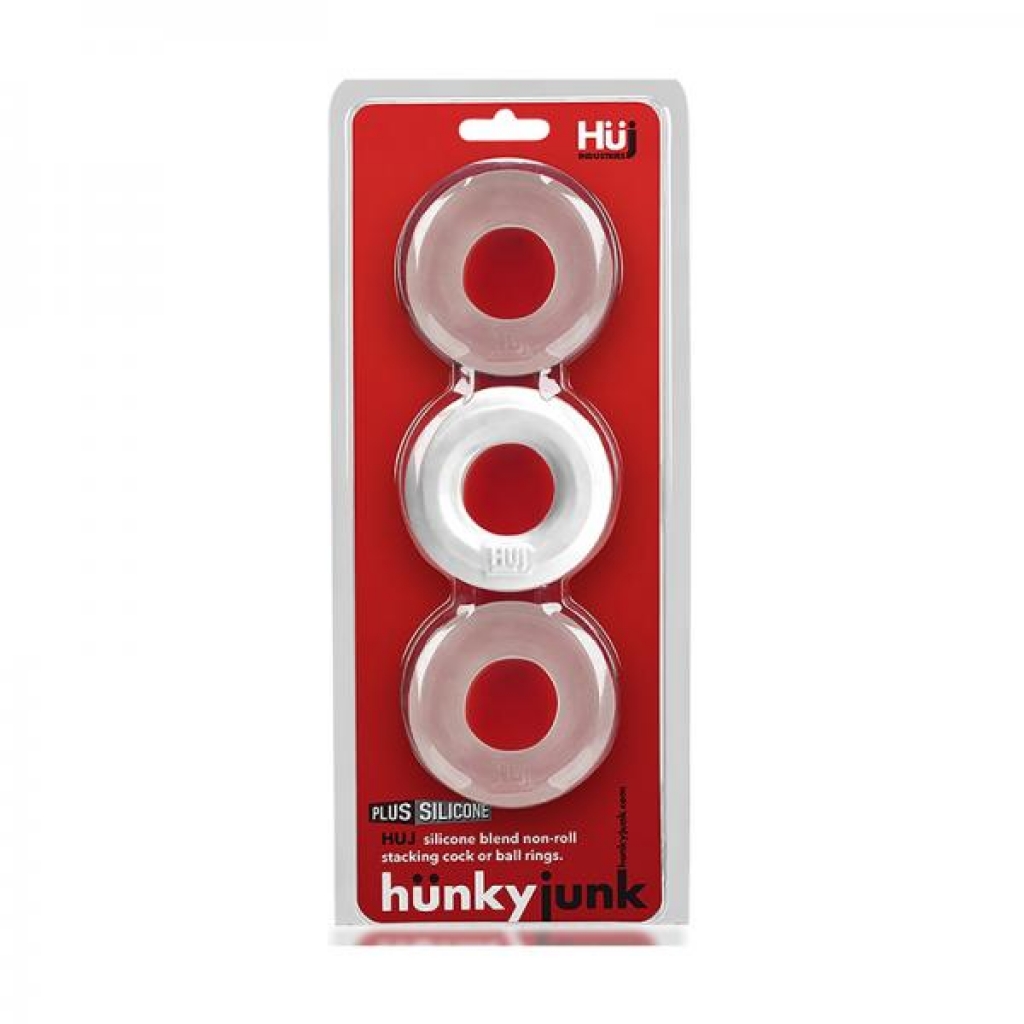 Hunkyjunk Huj3 C-ring 3-pack - White Ice