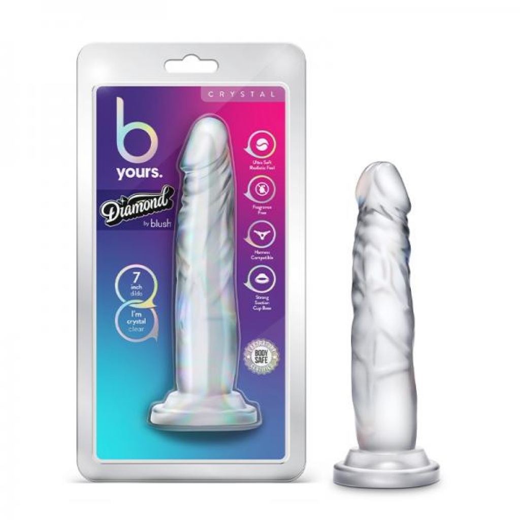 B Yours Diamond Crystal – 7-Inch Clear Dildo