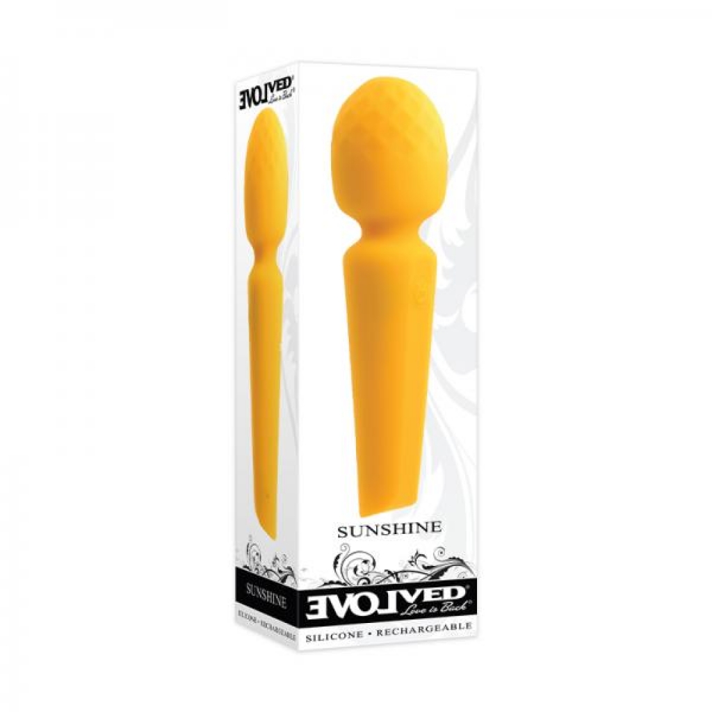 Evolved Sunshine Wand Vibrator - Orange Yellow