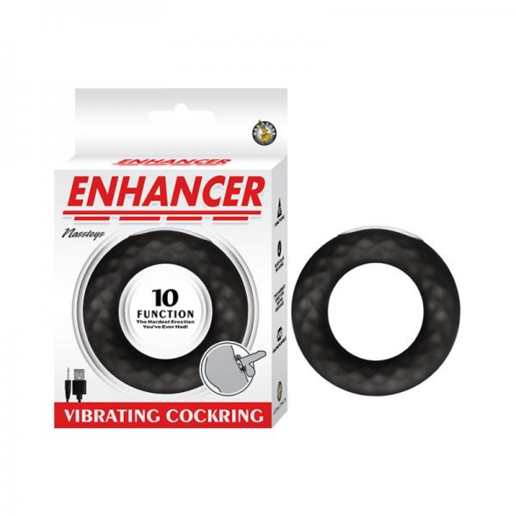 Nasstoys Enhancer Vibrating Cockring - Silicone Black