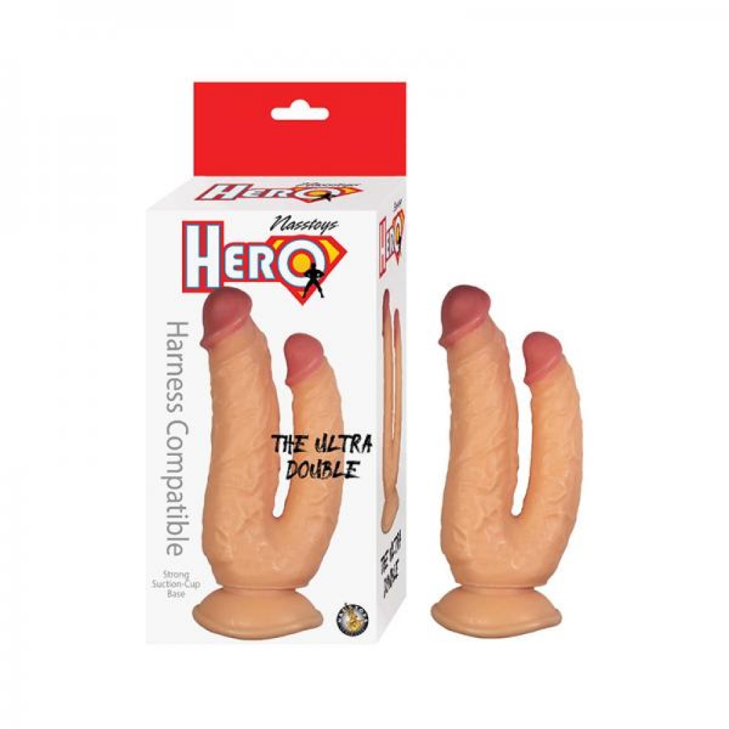 Hero The Ultra Double Dildo - White