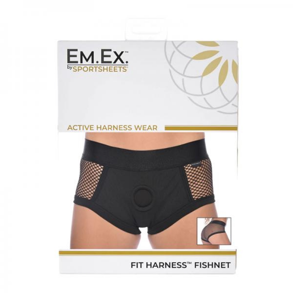 Sportsheets Em.Ex Fit Fishnet Harness - Small