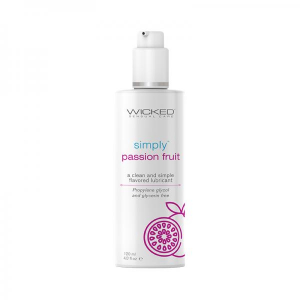 Wicked Simply Flavored Lubes - Passion Fruit 4 Oz.