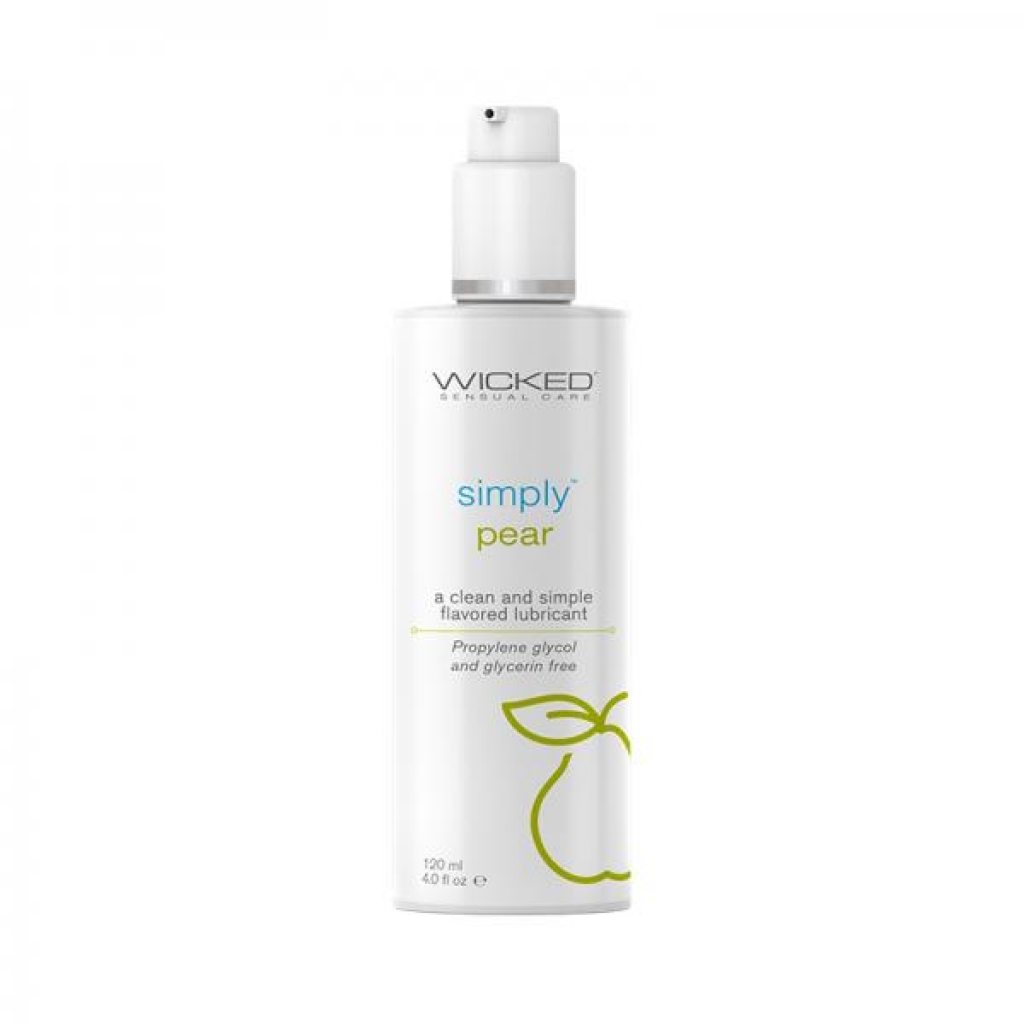 Wicked Simply Flavored Lube - Pear 4 Oz.