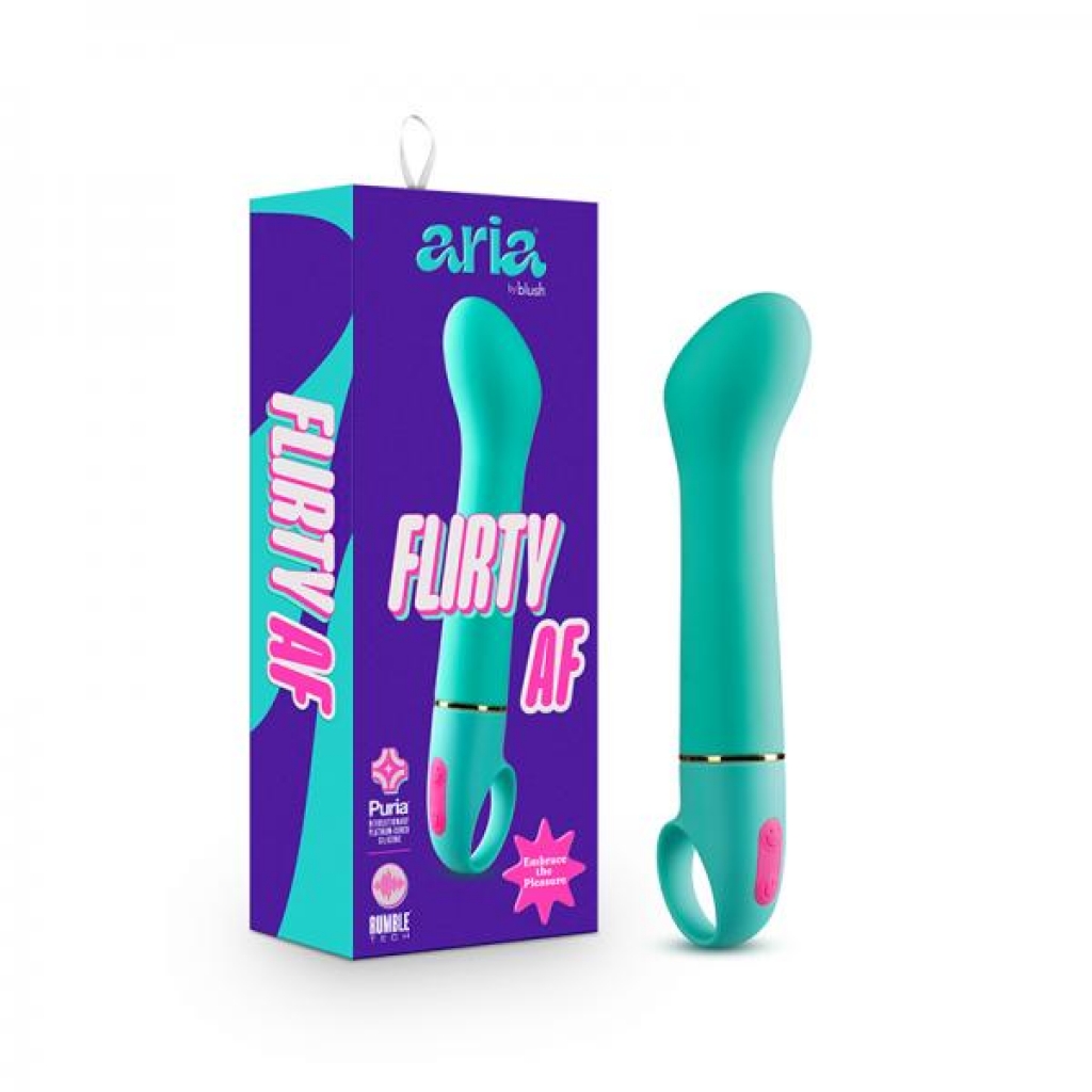 Aria Flirty AF G-Spot Vibrator - Teal