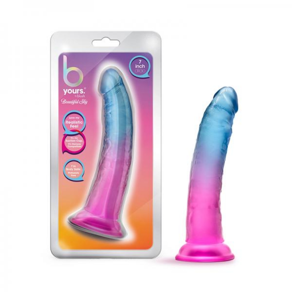 Stunning 7-Inch Sunset Pink Dildo with Suction Cup