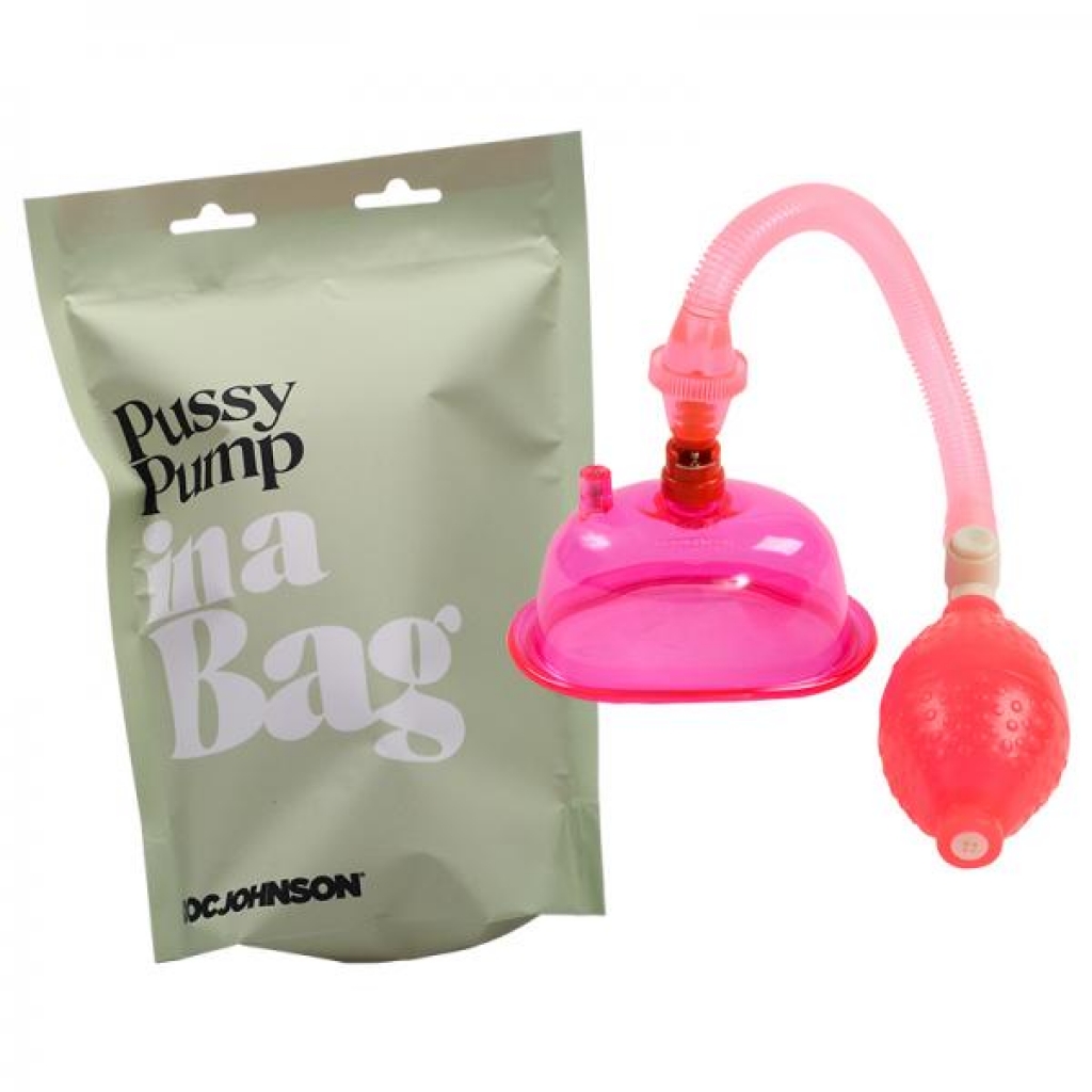 Ultimate Pleasure with In A Bag Pussy Pump - Pink