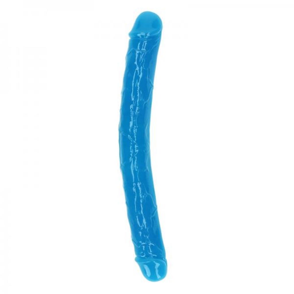 Glow In The Dark Double Dong - 12 inches Neon Blue