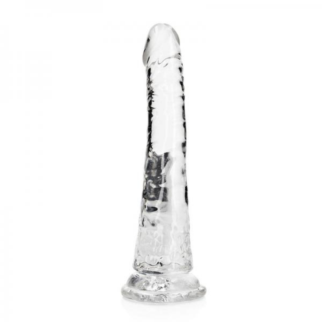 Realrock Crystal Clear Slim 7-Inch Dildo - Clear