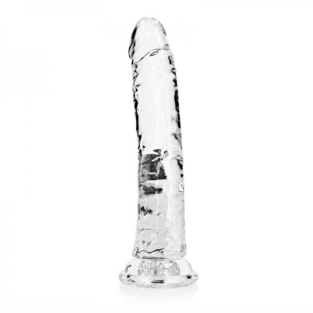 Realrock Crystal Clear 9 In. Slim Dildo - Clear