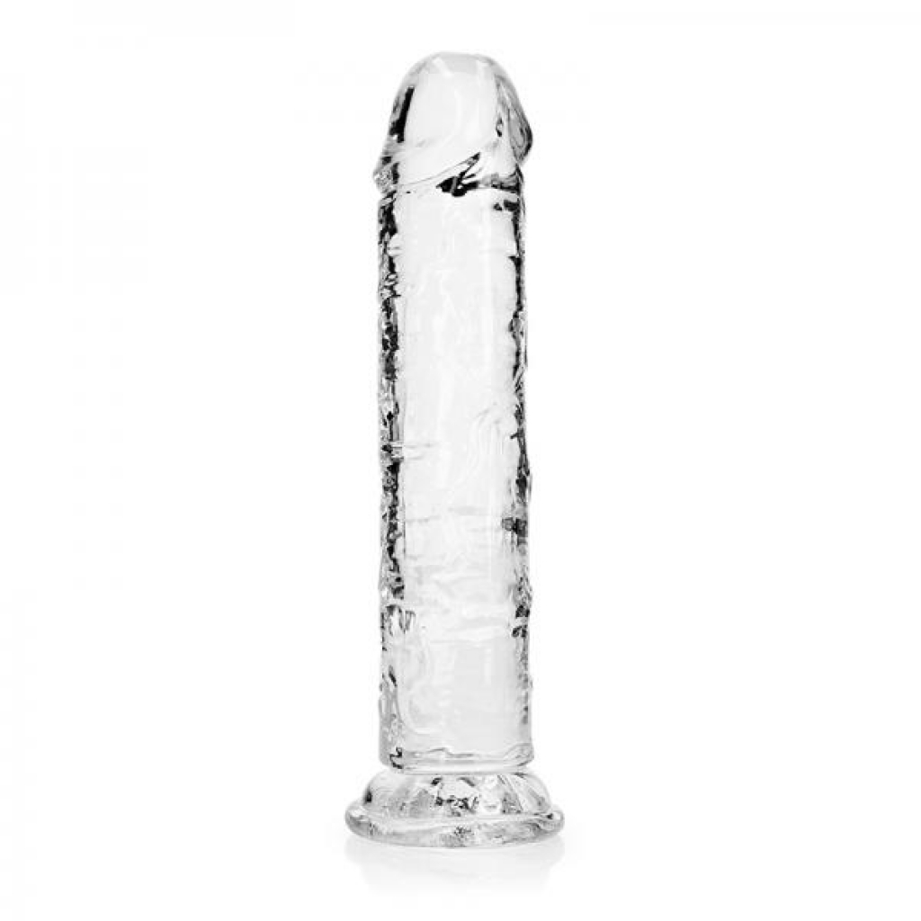 Realrock Crystal Clear Straight Dildo - 8 In. Without Balls