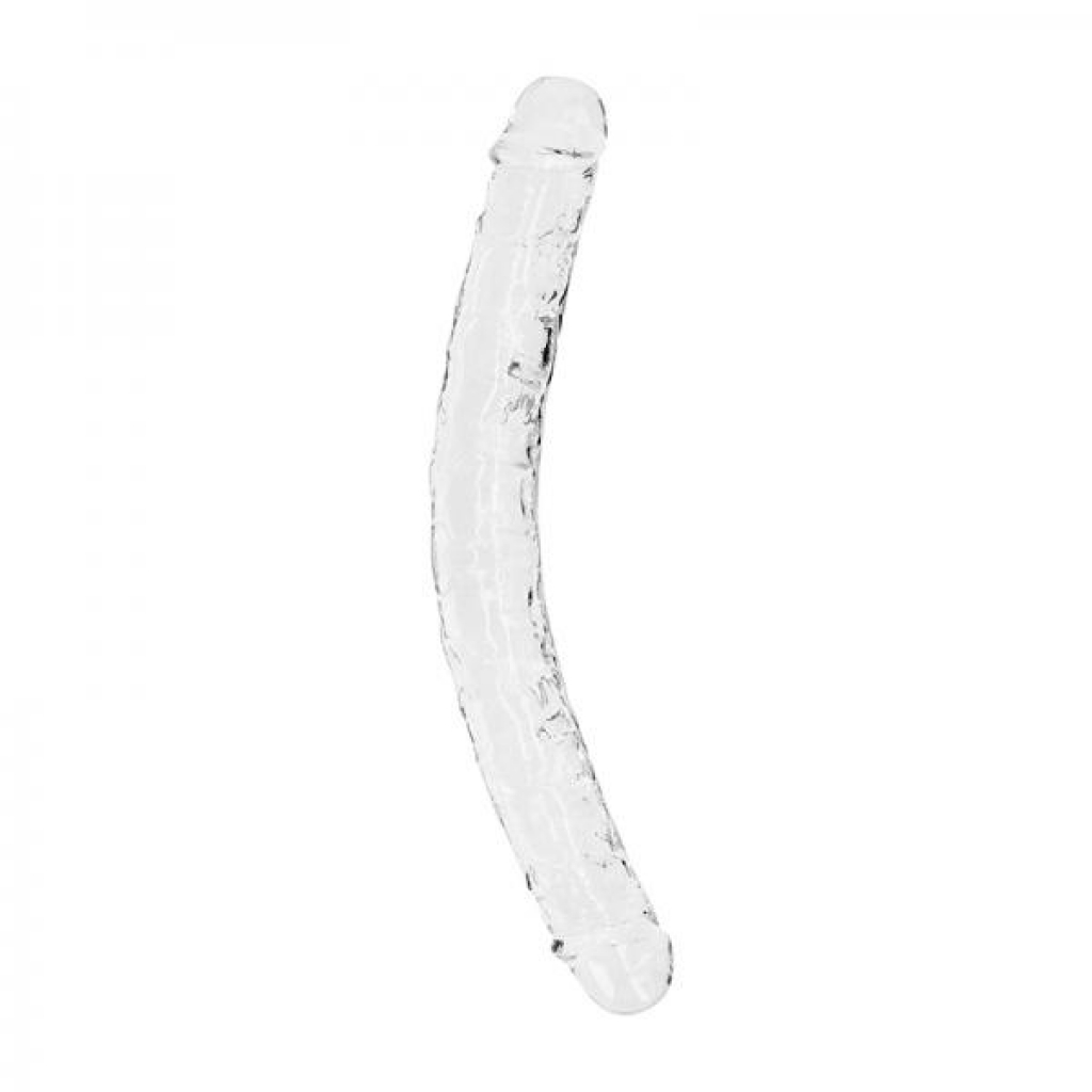 Realrock Crystal Clear Double Dong - 13 Inches