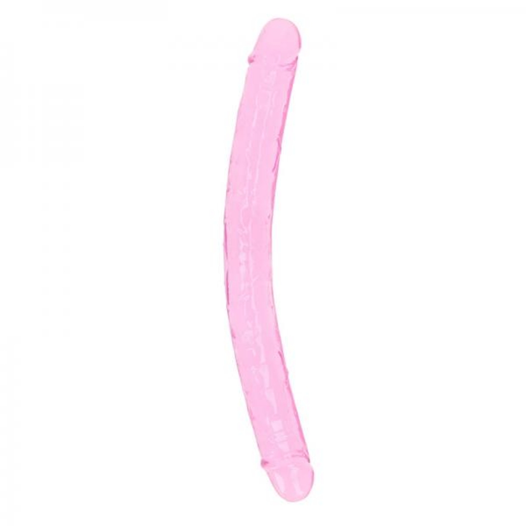 Realrock Crystal Clear Double Dong - 18 Inches of Pleasure - Pink