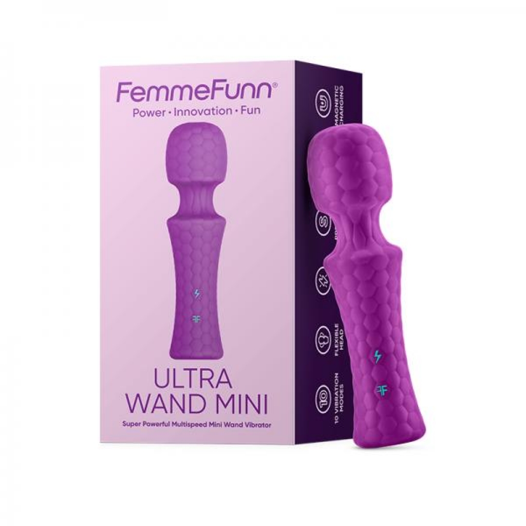 Femmefunn Ultra Wand Mini Vibrator - Purple