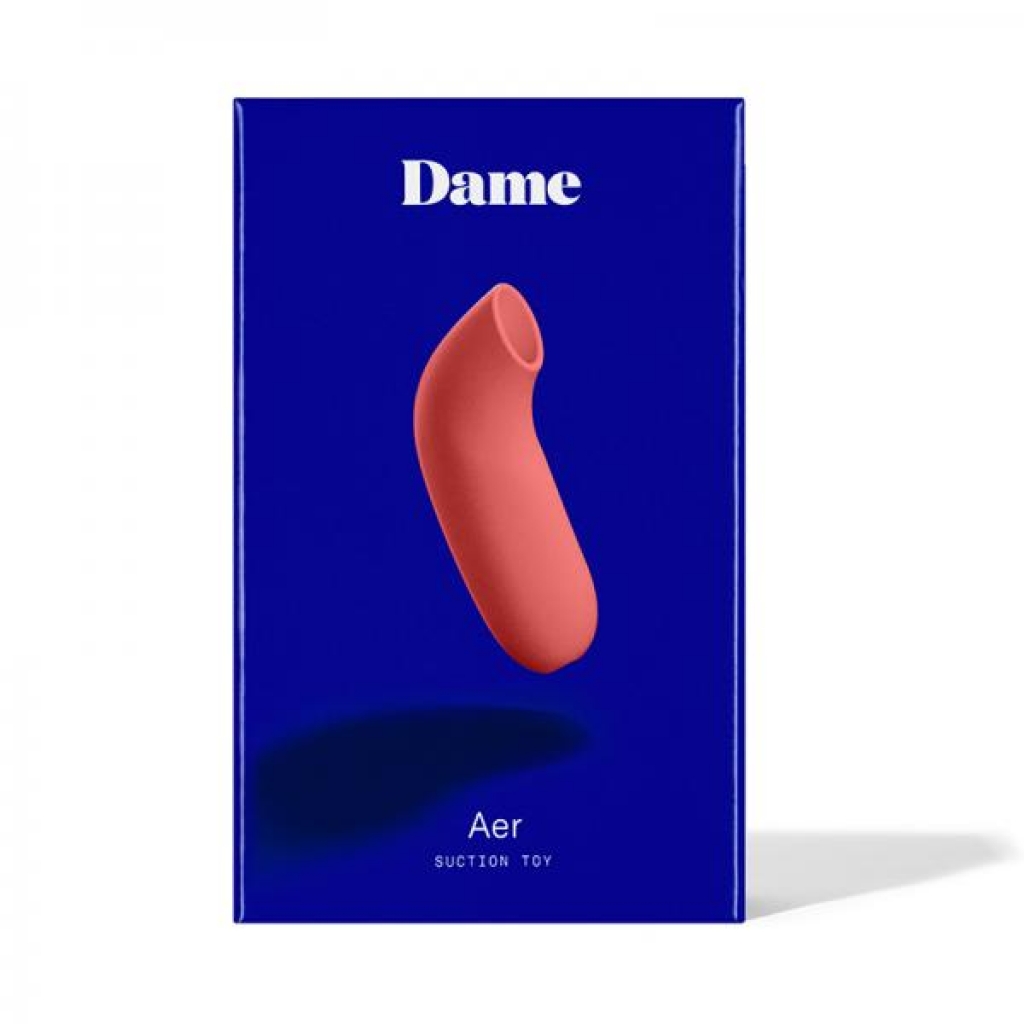 Dame Aer Suction Toy - Arousal Redefined in Papaya Orange