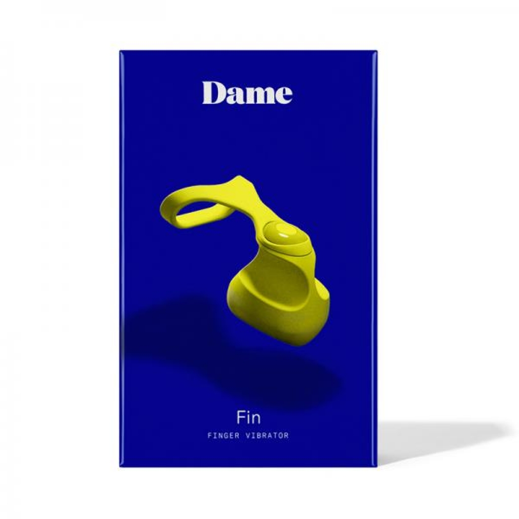 Dame Fin Finger Vibrator Citrus Green