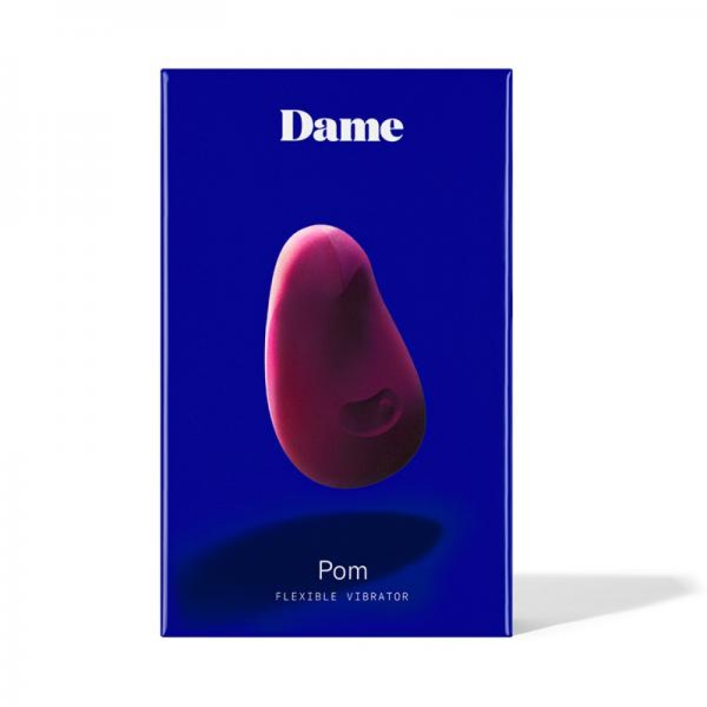 Flexible Vibrator - Plum Red Pom