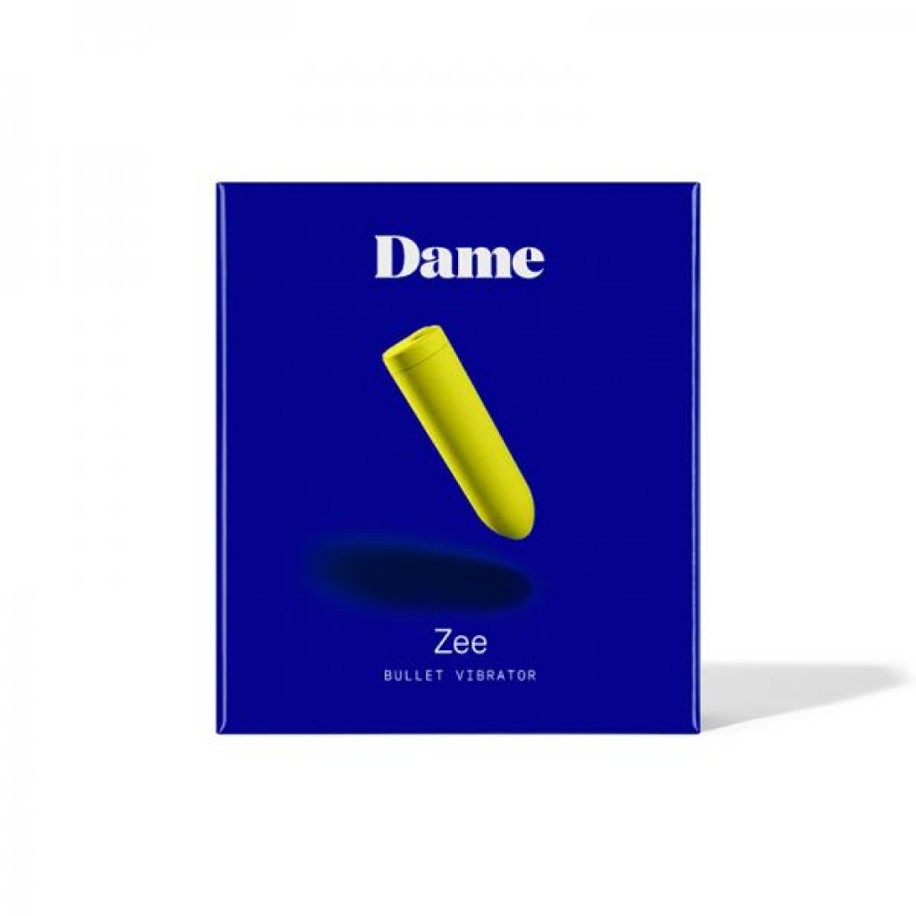 Dame Zee Bullet Vibrator - Citrus Yellow