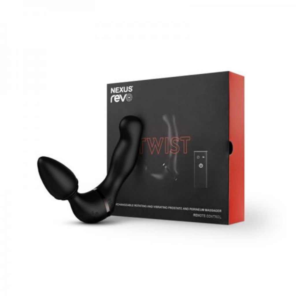 Nexus Revo Twist Waterproof Remote Control Massager - Black