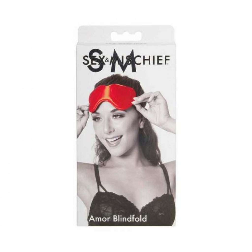 Sportsheets Sex & Mischief Amor Blindfold - Red