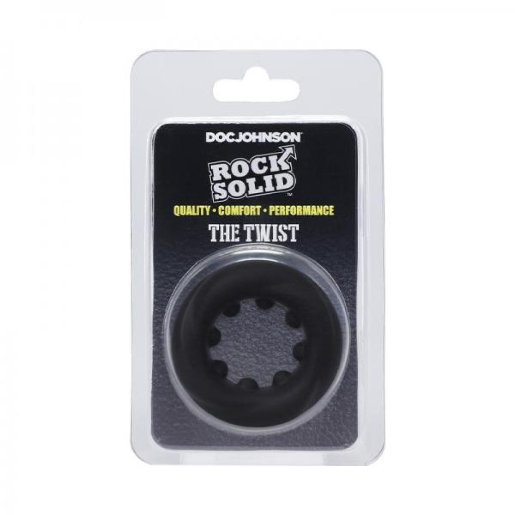 Rock Solid The Twist Silicone C-Ring - Black