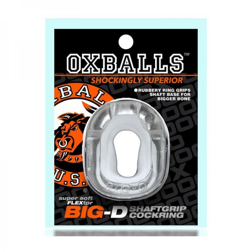 Oxballs Big-D Shaft Grip Cockring - Clear