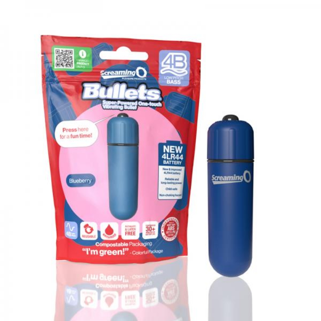 Screaming O 4b Bullet Vibrator - Blueberry