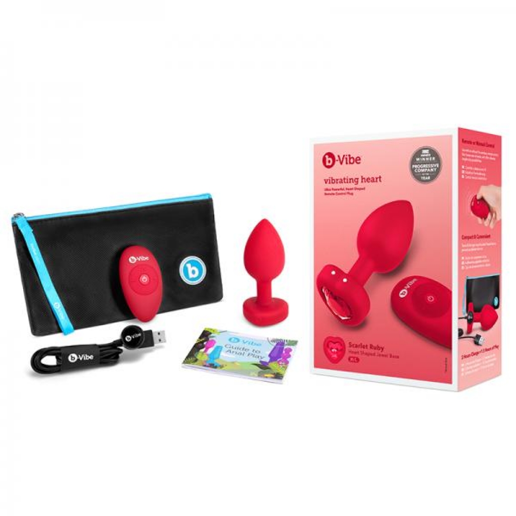 Heart-Shaped Vibrating Anal Plug with Remote Control