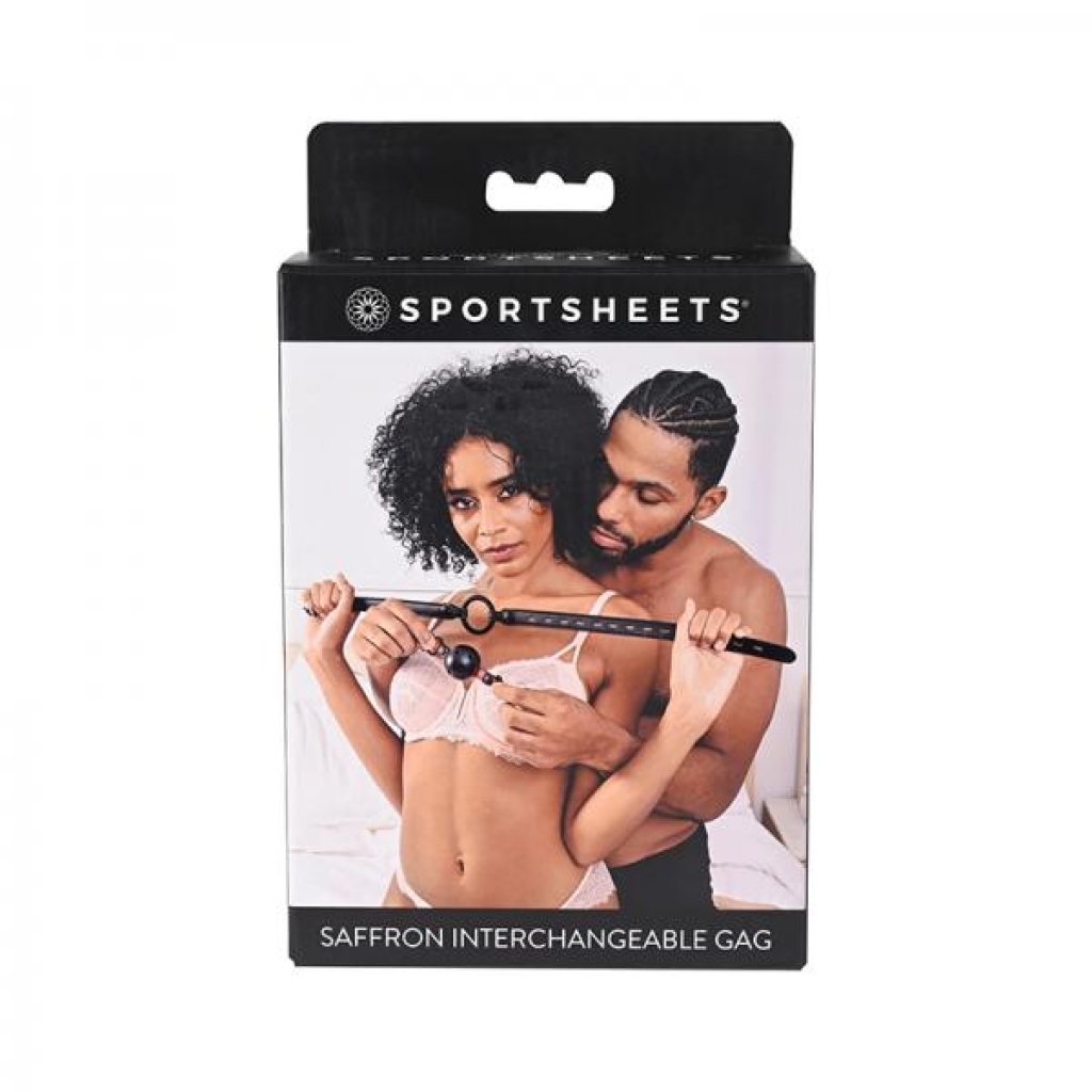 Sportsheets Saffron Interchangeable Gag - Versatile Bondage Essential