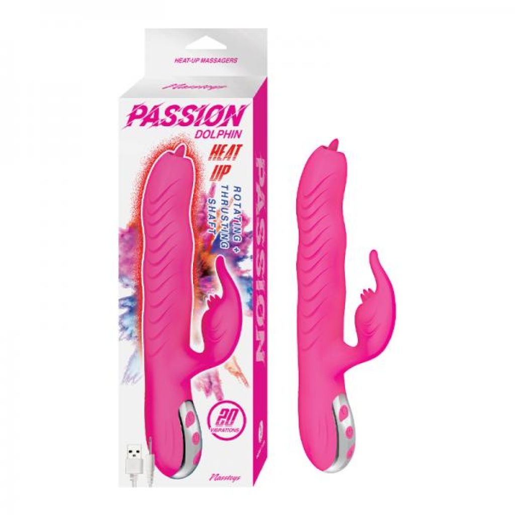 Passion Dolphin Heat Up Dual Stimulator - Pink