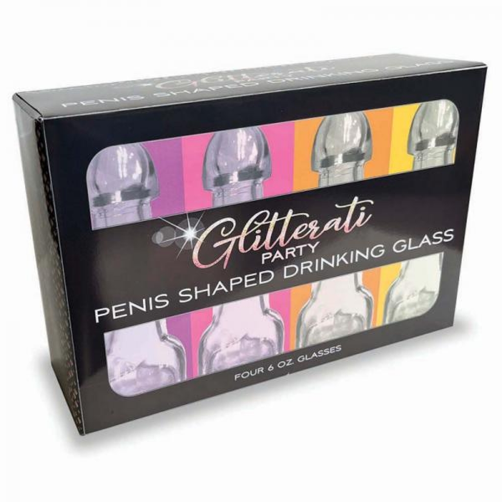 Glitterati: Penis Shaped Drinking Glass Set