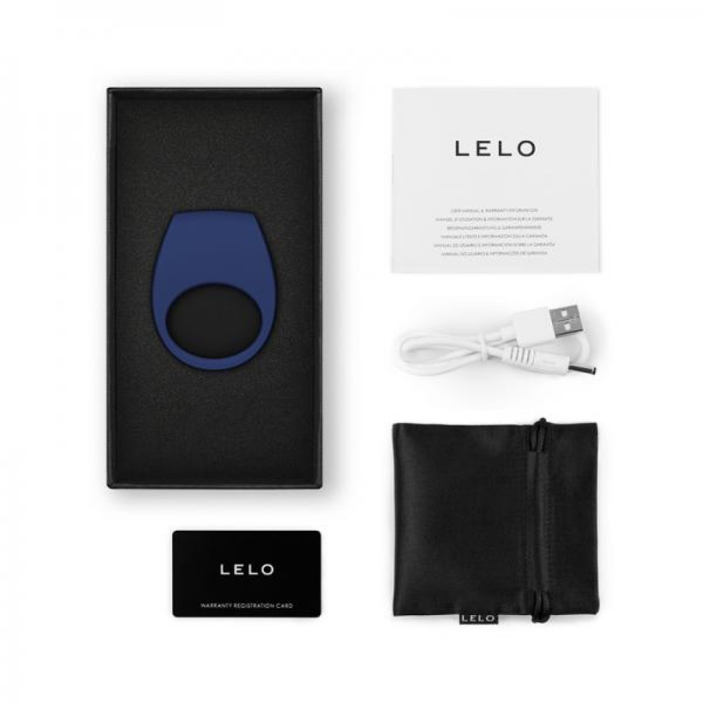 Lelo Tor 3 Vibrating Cockring - Blue