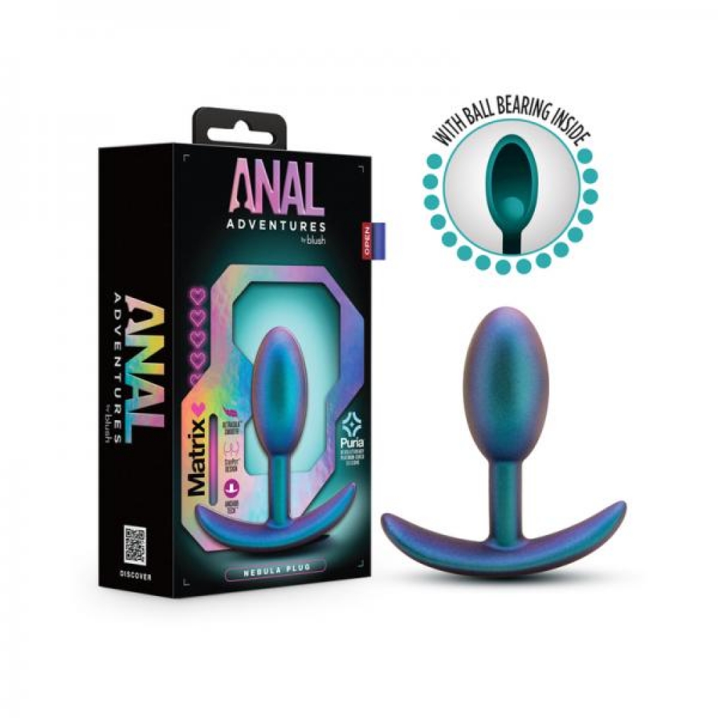 Anal Adventures Matrix Nebula Plug in Lunar Blue