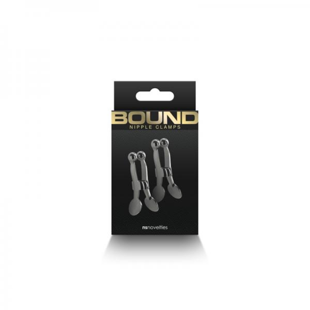 Bound Nipple Clamps C1 - Gunmetal Smoke