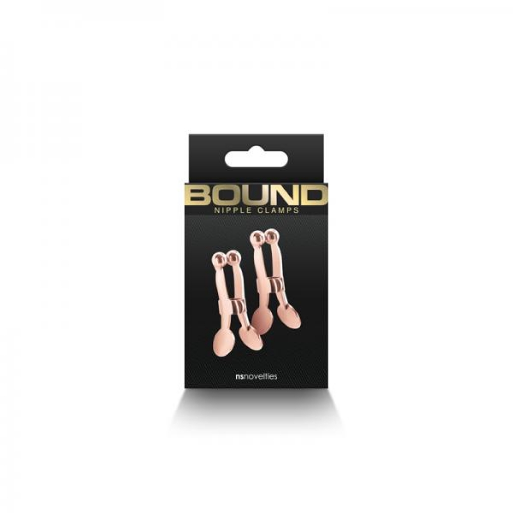 Bound Nipple Clamps - Rose Gold