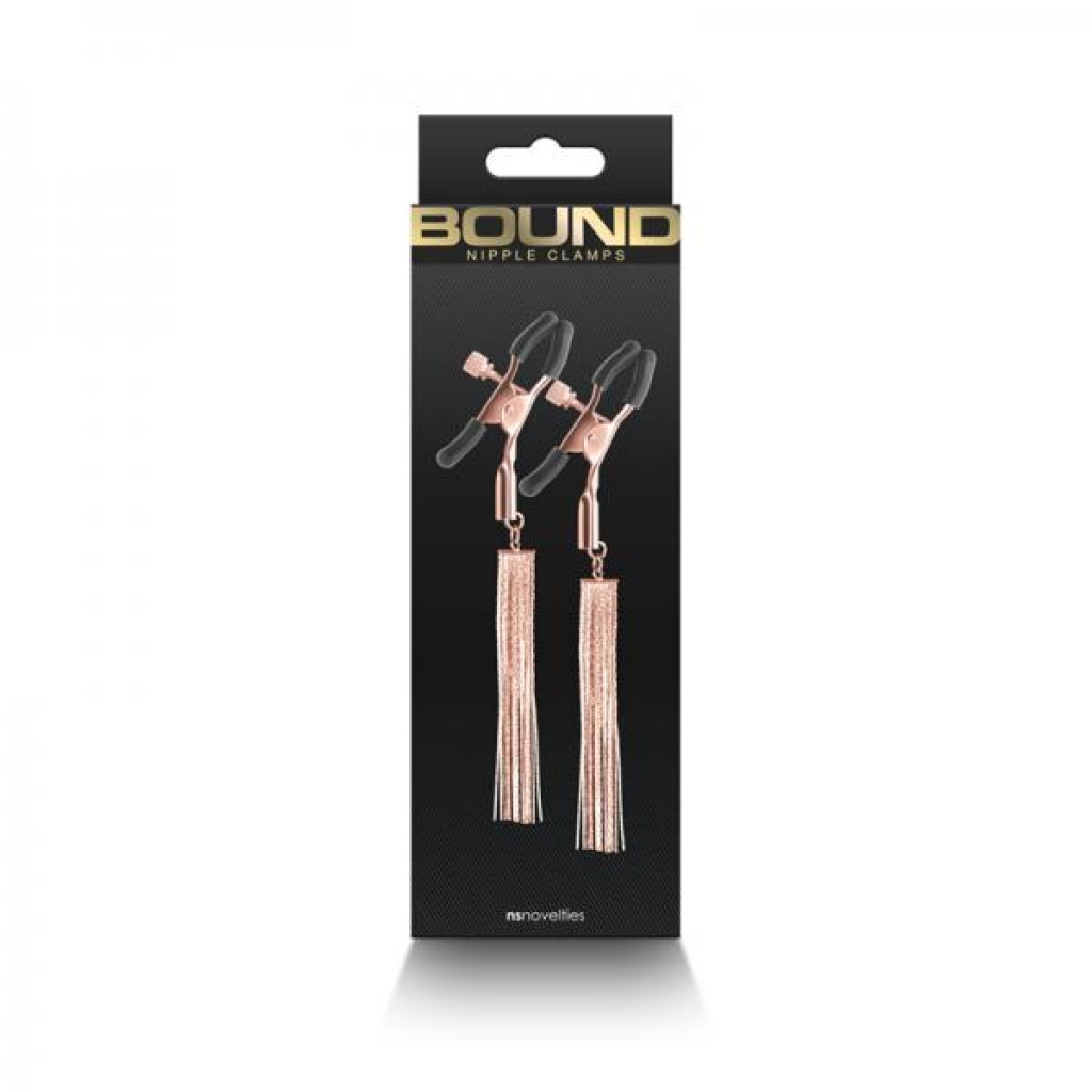 Bound Nipple Clamps - D2 Rose Gold