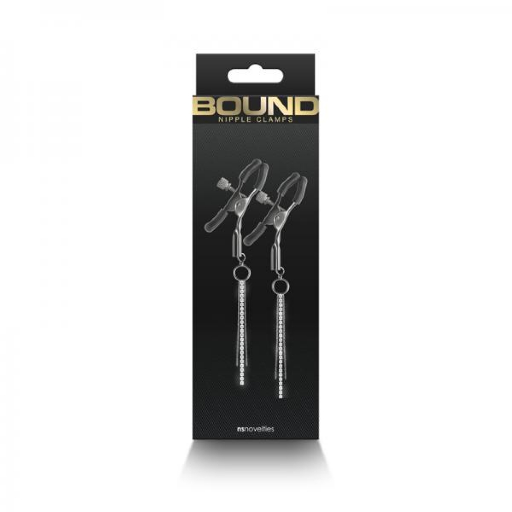 Bound Nipple Clamps D3 - Gunmetal Smoke