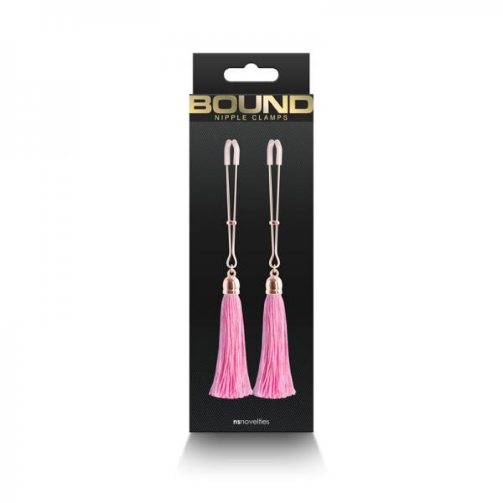 Bound Nipple Clamps - Pink